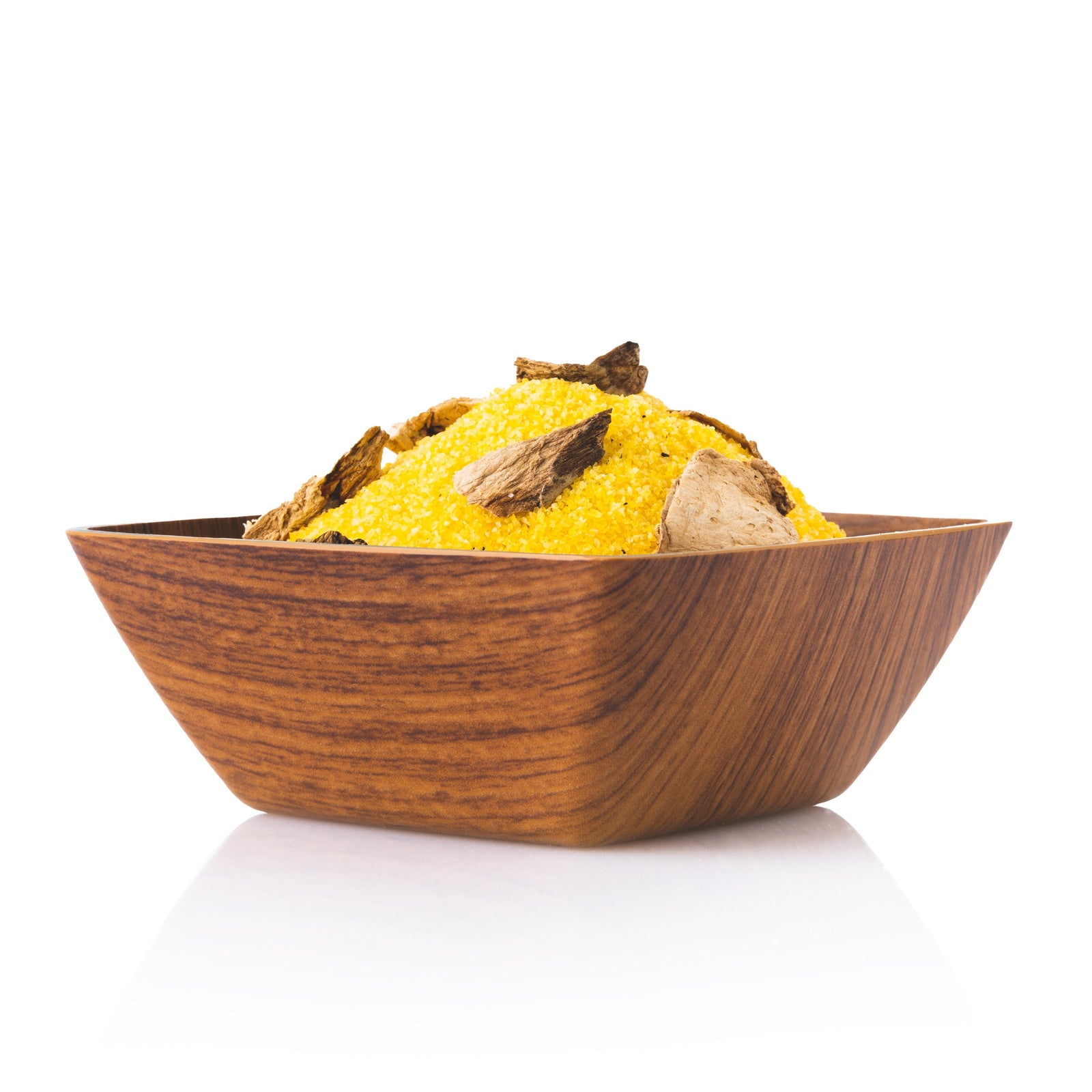 Polenta com cogumelos porcini