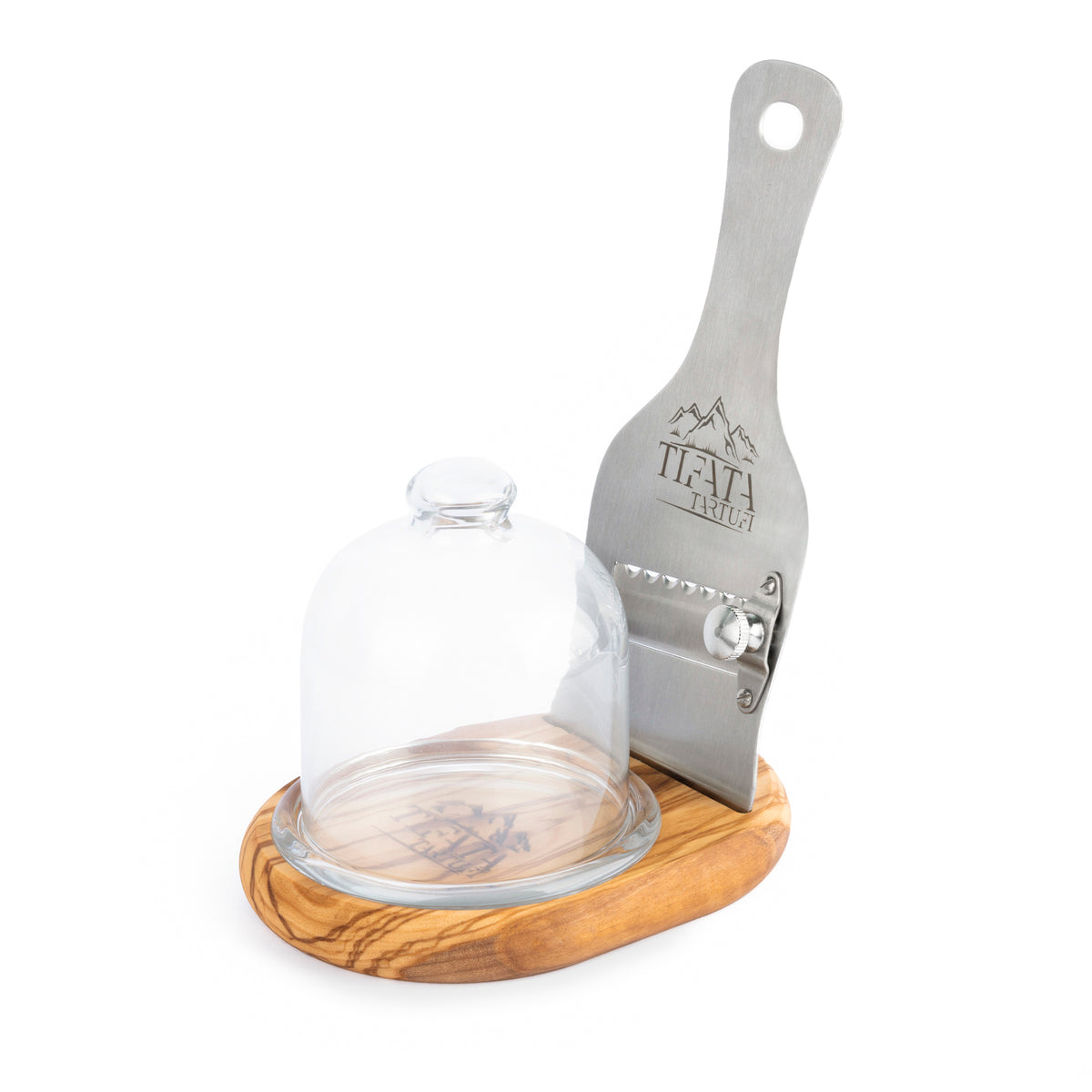 Servi Tartufo in legno di ulivo